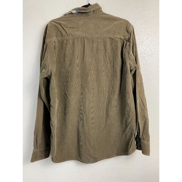 Weatherproof Mens Brown Corduroy Longs Sleeve Button Up Shirt Size Large Western - Picture 2 of 14